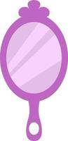 Magic purple mirror, illustration, on a white background. vector