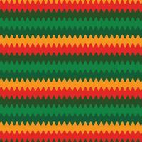 Abstract waves pattern in Christmas colors of red, green and orange vector