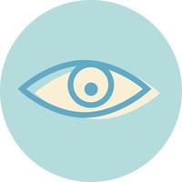 Human eye, illustration, vector, on a white background. vector