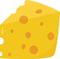 Cheese, illustration, vector on white background.