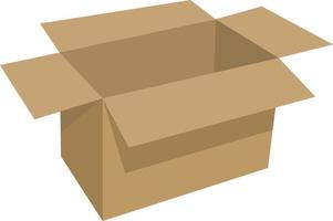 Empty box ,illustration, vector on white background.