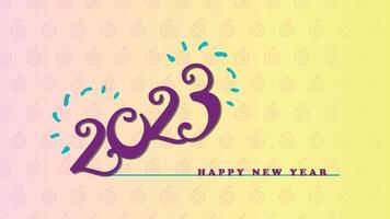 Happy new year 2023 vector