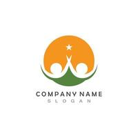 Star People Care Logo and Symbol Template Vector