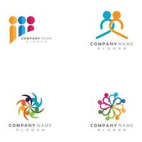 Community people logo and symbol template icon