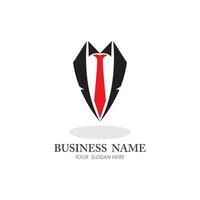 Red Tie White Shirt Black Suit Close Vector Stock Vector by ©marijamara  415373680