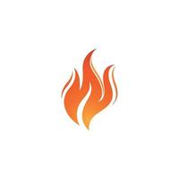 ilustración de diseño de icono de vector de logotipo de llama de fuego