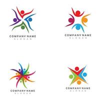 Community people care logo and symbol template