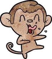 Vector monkey character in cartoon style