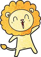 Vector lion character in cartoon style