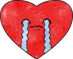 Vector heart character in cartoon style