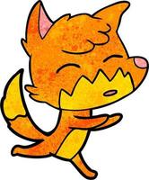 Vector fox character in cartoon style