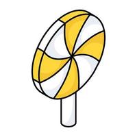 A unique design icon of lollipop vector