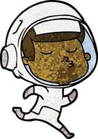 Vector astronaut character in cartoon style