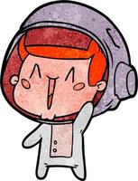 Vector astronaut character in cartoon style