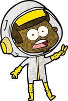 Vector astronaut character in cartoon style