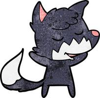 Vector fox character in cartoon style
