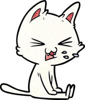 Vector cat character in cartoon style