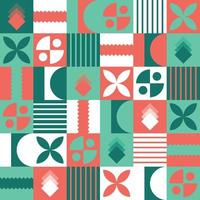 Abstract Geometric Neo Geo Pattern Design Template vector