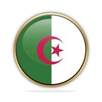 Button Flag Design Template Algeria vector