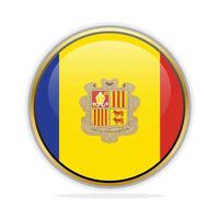 Button Flag Design Template Andorra vector