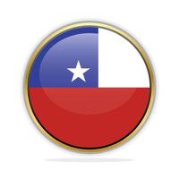 Button Flag Design Template Chile vector