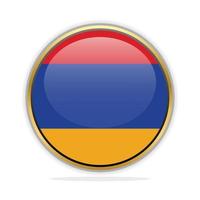 Button Flag Design Template Armenia vector