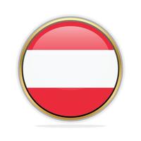Button Flag Design Template Austria vector
