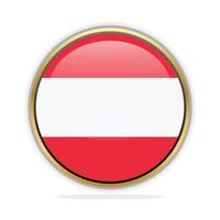 Button Flag Design Template Austria vector