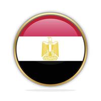 Button Flag Design Template Egypt vector