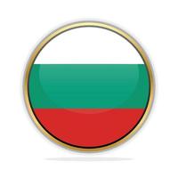 Button Flag Design Template Bulgaria vector