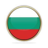 Button Flag Design Template Bulgaria vector