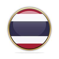 Button Flag Design Template Thailand vector