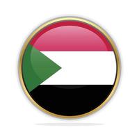 Button Flag Design Template Sudan vector