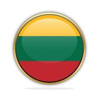 Button Flag Design Template Lithuania vector