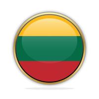 Button Flag Design Template Lithuania vector