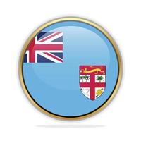 Button Flag Design Template Fiji vector