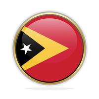 Button Flag Design Template East Timor vector