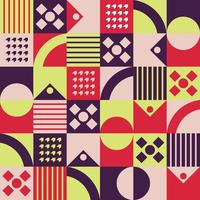 Abstract Geometric Neo Geo Pattern Design Template vector