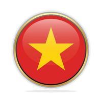 Button Flag Design Template Vietnam vector