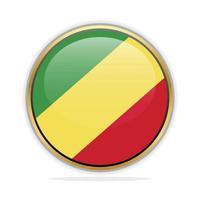 Button Flag Design Template Republic of Congo vector