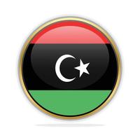 Button Flag Design Template Libya vector