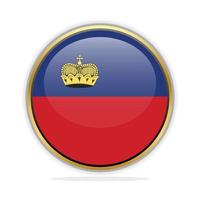 Button Flag Design Template Liechtenstein vector