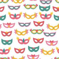 Masks Seamless Pattern vector