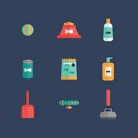 Colorful Set of Grooming Icons vector