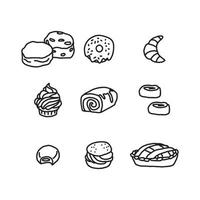 Set of Bakery Products vector