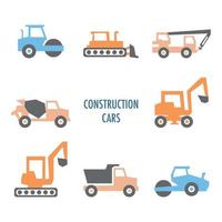 Abstract Construction Cars vector