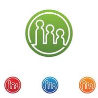 People team Community group logo, network and social icon vector