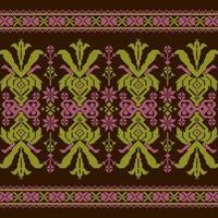 Set of Ethnic ornament pattern in different colors vector