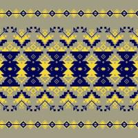 Set of Ethnic ornament pattern in different colors vector