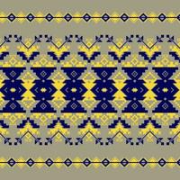 Set of Ethnic ornament pattern in different colors vector